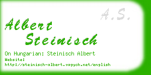 albert steinisch business card